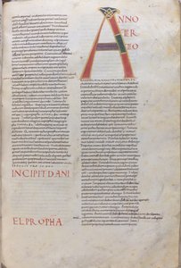 預言者ダニエルの書の序文、11世紀、細密写本、膜質写本
