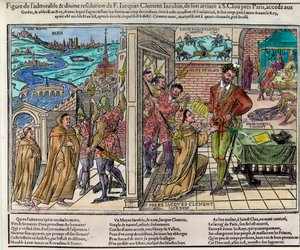 8月1日、フランス国王アンリ3世（1551-1589）が、カトリック連盟のドミニカ人宗教家支援者ジャック・クレメント（1567-1589）によって暗殺される。