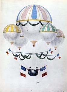 ウジェーヌ・ゴダール(1827 - 1890)による気球の船団。 作： Unknown artist