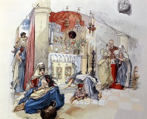 ベツレーム（ヨルダン川西岸）。ミルクの洞窟1890 作： Unknown artist