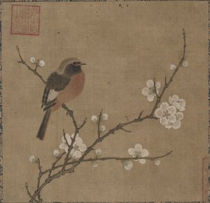 開花枝の鳥 作： Unknown artist