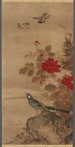 鳥と花