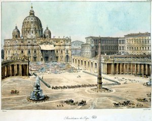 ローマの聖ペテロからの教皇への祝福（1820年頃 作： Unknown artist