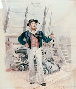 ボートマン 1820年頃（カラーリトグラフ） 作： Unknown artist