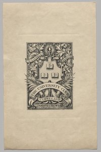 ブックプレート: The University Club, Cleveland 作： Unknown artist