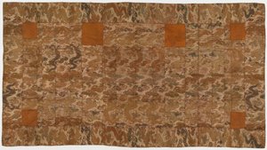 Brocade, silk. A Buddhist monk