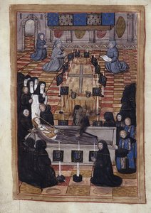 アンヌ・ド・ブルターニュの埋葬（1514年） - ミニチュア 作： Unknown artist