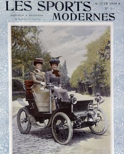 Car de Dion-Bouton - "Les Sports Modernes", June 1899に掲載。 作： Unknown artist