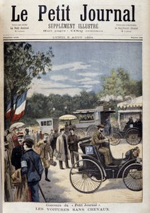 馬のいない車、パンハルド・レバソールの1号車 - 表紙8月6日付「Le Petite Journal」紙 作： Unknown artist