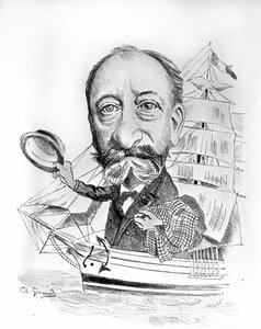 フランスの作曲家、カミーユ・サン・サーンス（サン＝サーンス）（1835年～1921年）に関する漫画。 作： Unknown artist