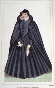 カトリーヌ・ド・メディシス（カテリーナ・ド・メディチ）（1519～1589年）。フランスの女王。 作： Unknown artist