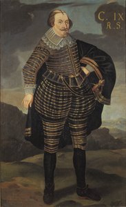 Charles IX roi de Suede - スウェーデン王チャールズ9世（1550-1611）の肖像、匿名 。キャンバスに油彩。寸法：195x120cmストックホルム国立博物館 作： Unknown artist