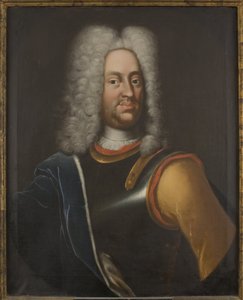 Charles I de Hesse Cassel - ヘッセン＝カッセルのランドグレーブ、シャルル1世（1654-1730）の肖像、アノニマス 。油彩・キャンバス 作： Unknown artist