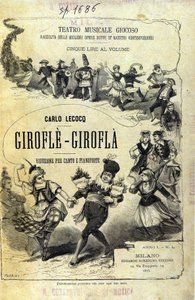 シャルル・ルコック「Giroflè - Girofla」。楽譜の表紙。 作： Unknown artist