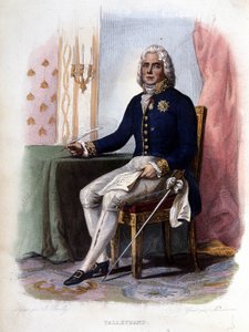 Charles Maurice de Talleyrand Périgord（1754-1838）、フランスの政治家。- Le Plutarque francais", Ed. Mennechet, Parisに掲載されています。