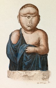リンネの命名法とキュヴィエの分類による片目の子供（エングレーヴィング） 作： Unknown artist
