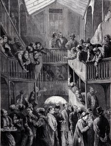 コンスタンティノープル：1878年、ガラタ郊外の証券取引所。