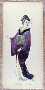 1904年、ジャコモ・プッチーニ作「蝶々夫人」第2幕の衣装。ミラノ・スカラ座美術館蔵。 作： Unknown artist