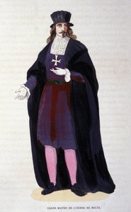 マルタ騎士団グランドマスターのコスチューム 19世紀初頭の刻印 作： Unknown artist