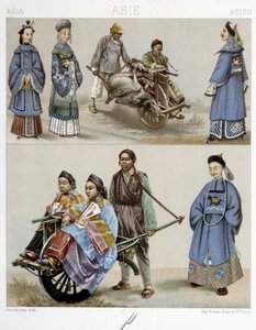 中国におけるコスチュームと輸送 作： Unknown artist