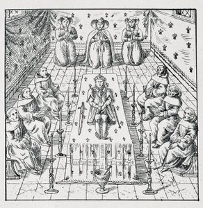 1574年5月30日、シャルル9世24歳で死去 - 「1562年から1586年までのフランスの災難を表す39の図像コレクション」ルイ・ペラン・インプリメリエに掲載 作： Unknown artist