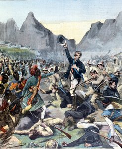 アドゥアの戦い（エチオピアとイタリアの間）におけるダボルミダの死 作： Unknown artist