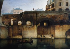 旧オテル・デューの取り壊し、「カニャール」、1878年（油彩・カンヴァス） 作： Unknown artist