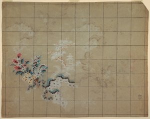シルクブロケードのデザイン 作： Unknown artist