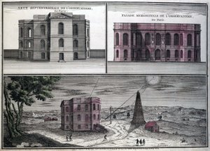 1700年のパリの天文観測所のさまざまな風景。 作： Unknown artist