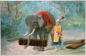 エレファントとコルナック、広告「Suchard」、V.1895 作： Unknown artist