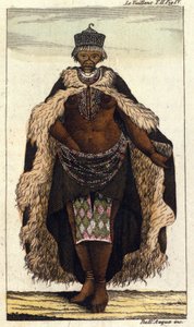 南アフリカのホッテントット族の女性メンバー、1820年の彫刻。 作： Unknown artist