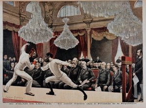 フェンシング：暴行 - 1895年9月6日付「Le Petite Journal」にて 作： Unknown artist