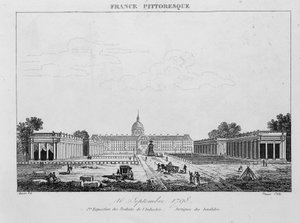 工業製品の初展示。Portique des Invalides、9月10日 作： Unknown artist