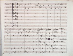 ルイジ・ボッケリーニ作曲「交響曲第6番」の楽譜の1ページ目 作： Unknown artist
