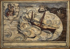 元ヴォト（ex voto）の水兵、海の危険から生き延びた水兵の献身と感謝の誓いとして人気のある献上品 ナポリ近郊のトッレ・デル・グレコのカルミネ教会から 19世紀 イタリア 作： Unknown artist