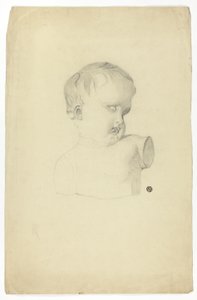 子供の胸像の断片 作： Unknown artist