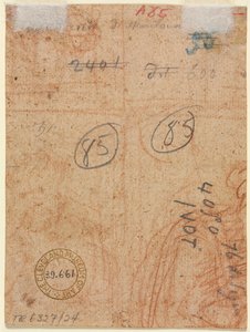 2 つの図の断片 (裏面) 作： Unknown artist