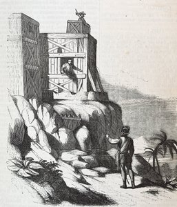 1497年、コンセプシオン砦で、アデランタド・バルトロメウ・コロンブスと話すフランシスコ・ロルダン 作： Unknown artist