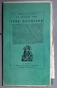 フランス革命：1790年頃の「La grande joie du Pere Duchesne」の表紙。プライベートコレクション 作： Unknown artist