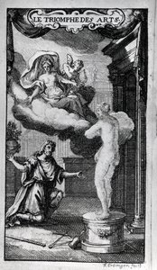 Le Triomphe des Arts "の正面図 リヴレット：Antoine Houdar (or Houdart) de La Motte (1672 -1731) 音楽：Michel de la Barre. 作： Unknown artist