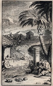 フランソワ・ルグー（1637-1735）の著書「Voyages et aventures de Francois Leguat et de ses compagnons en deux is desertes des Indes Orientale」の表紙（1708年）。