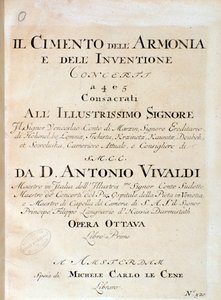 イタリアの作曲家Antonio Vivaldiの「Il cimento dell