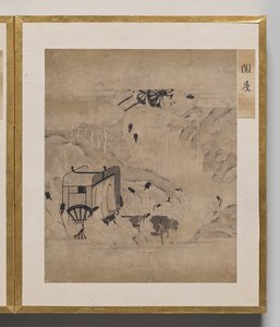 源氏物語絵帖 門番 作： Unknown artist