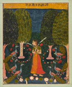 Gauri Ragini、<em>Ragamala</em> のフォリオ