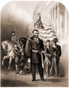 ユリシーズ・グラント将軍（1822-1885）、アメリカの政治家 作： Unknown artist