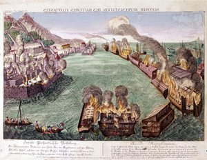 ジブラルタルの大包囲網 1779-1783（彫刻 作： Unknown artist