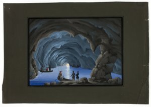 洞窟シーン 作： Unknown artist