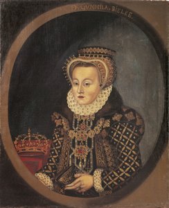Gunilla Bielke, reine consort de Suede Finlande - スウェーデン女王Gunilla Bielke (1568-1597)の肖像、匿名 .油彩・キャンバス 作： Unknown artist