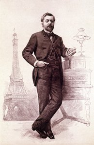 ギュスターヴ・エッフェル、フランスのエンジニア（1832年～1923年）。 作： Unknown artist