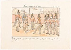 半年に一度の検査、歩兵連隊での生活風景より 作： Unknown artist